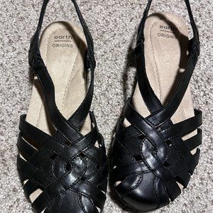 Women's Black Flat Sandal - never worn